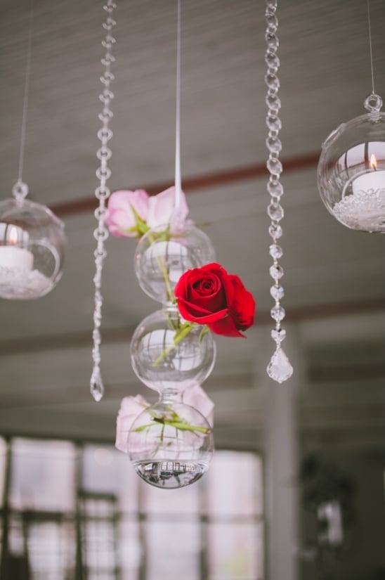 hanging floral ball decor