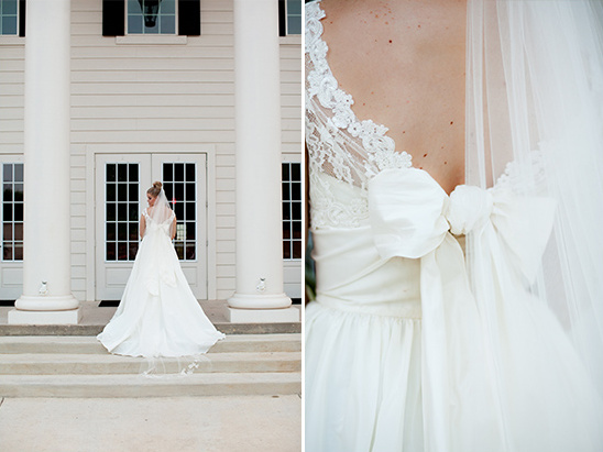 bow wedding dress by Watters