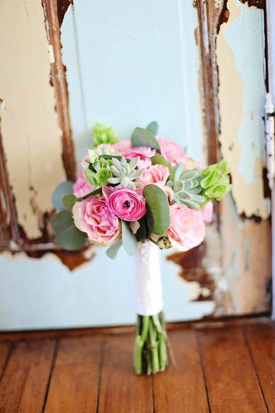 succulent bridesmaid bouquet