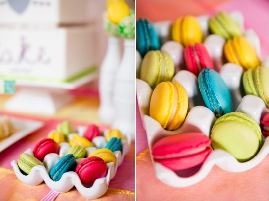 colorful macarons by Anges De Sucre