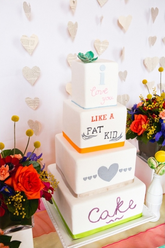 colorful cake by The Sugared Saffron Cake Company