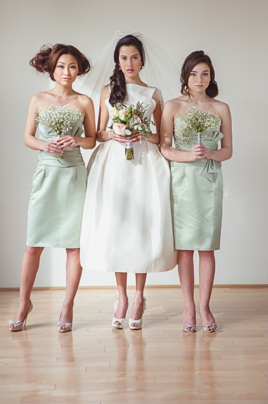 mint bridesmaid dresses by Ruche