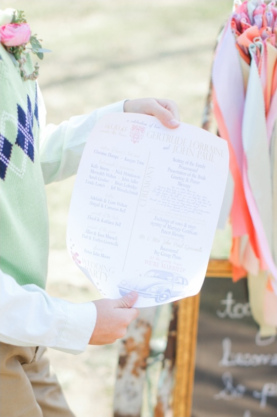 wedding program by Wedding Paper Divas