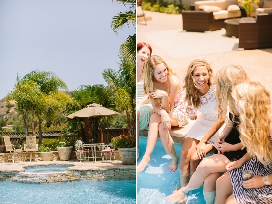 poolside bridal shower