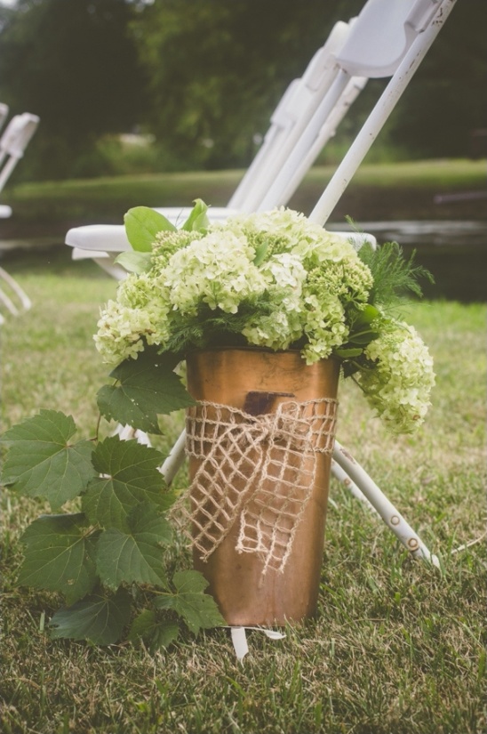 wedding aisle floral arrangement ideas