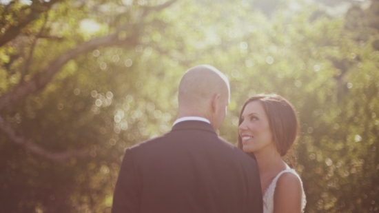 Couple in love, park wedding
