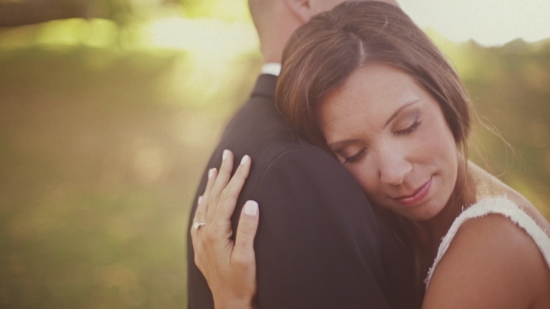 Couple embracing lovingly outdoors