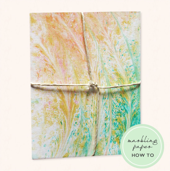 DIY Paper Marbling