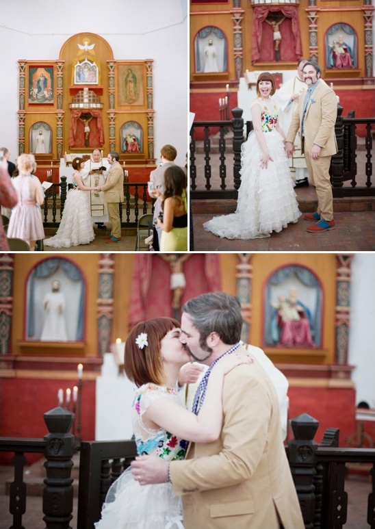 spanish chapel wedding ceremony