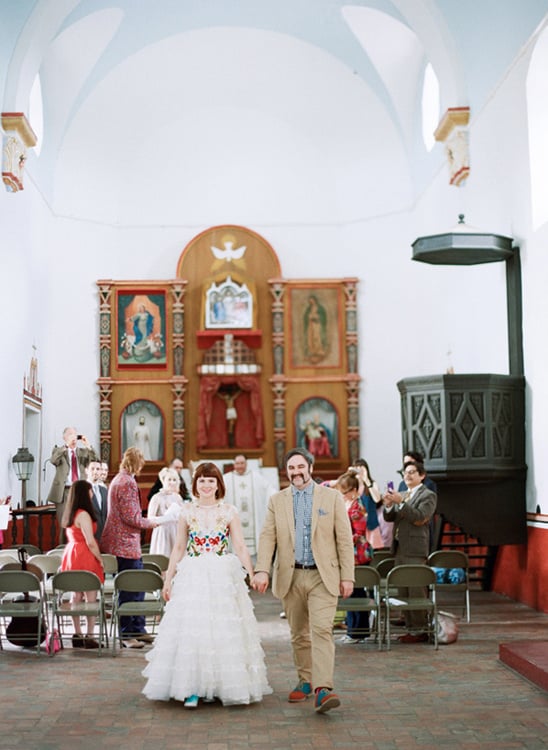 intimate chapel wedding ceremony