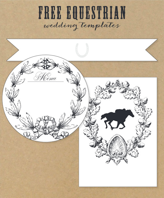 Free Equestrian Wedding Templates