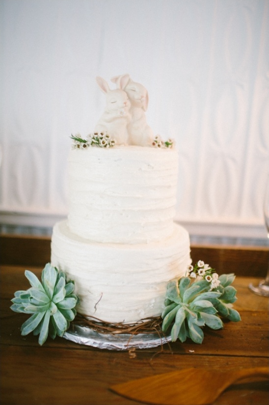 white buttercream wedding cake by The Garden Market & Bakery