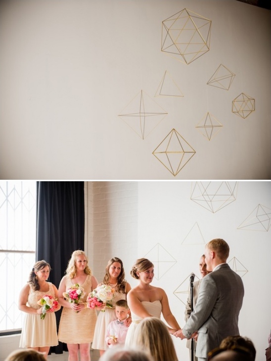 geometric wedding decor