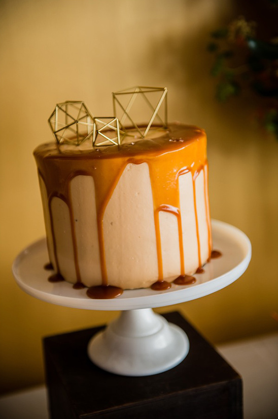 geometric caramel cake by The Scootabaker