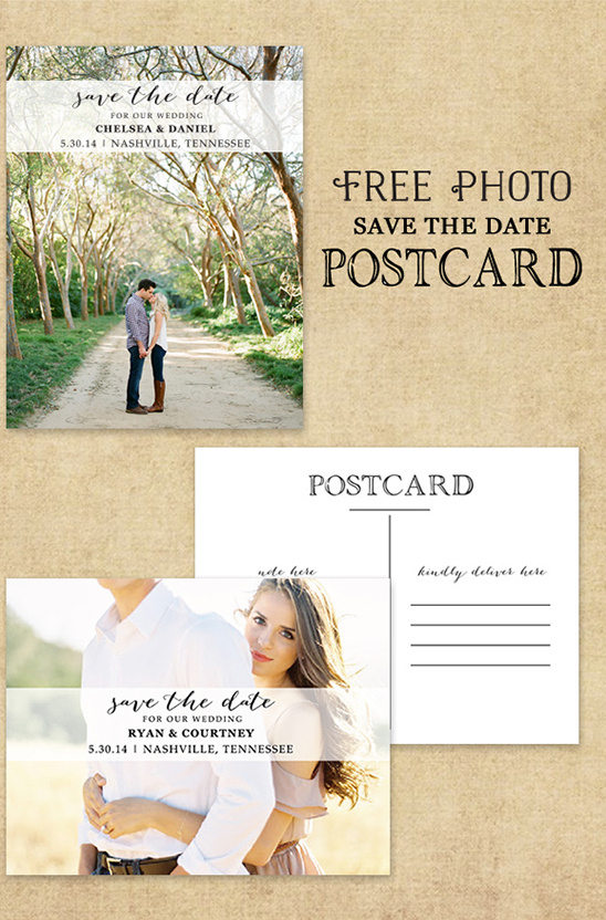 free photo save the date card