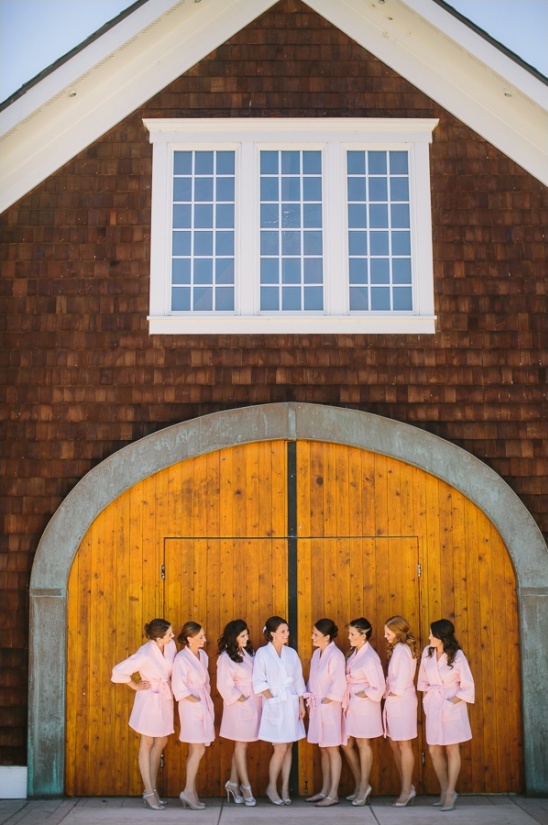 pink bridesmaid robes