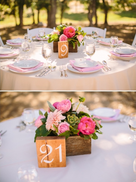 wood table number ideas