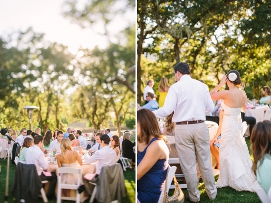 outdoor wedding reception