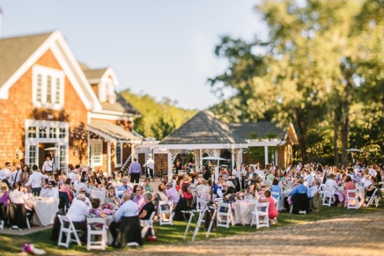 outdoor wedding reception