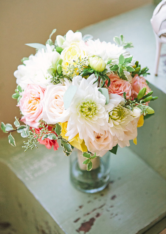 spring wedding bouquet by Elegant Details