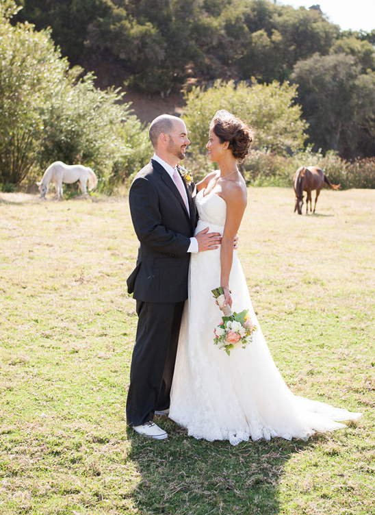 Rustic Coral Wedding at Holland Ranch