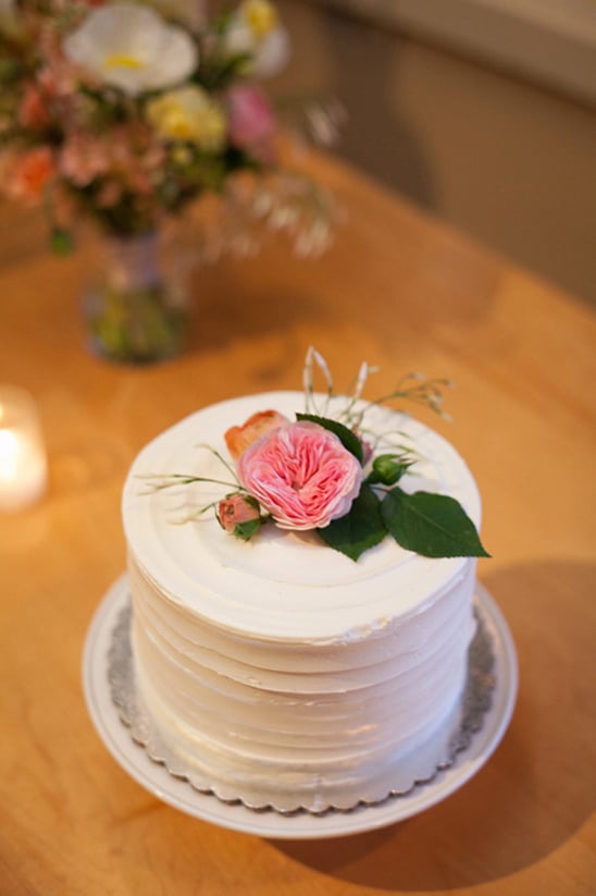 small pretty wedding cake from Sweetie Pies