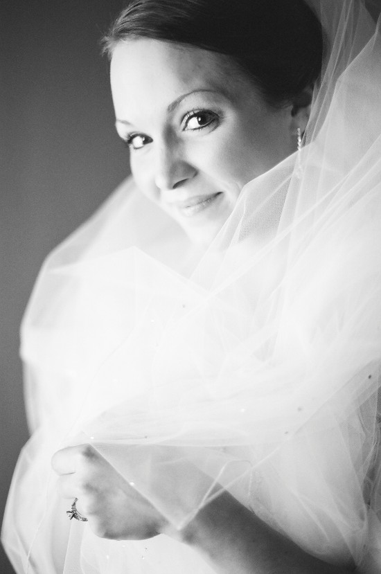Beautiful bride in wedding veil
