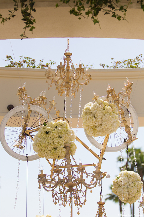 gold wedding bike