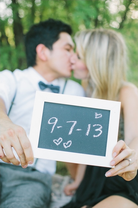 wedding date chalkboard