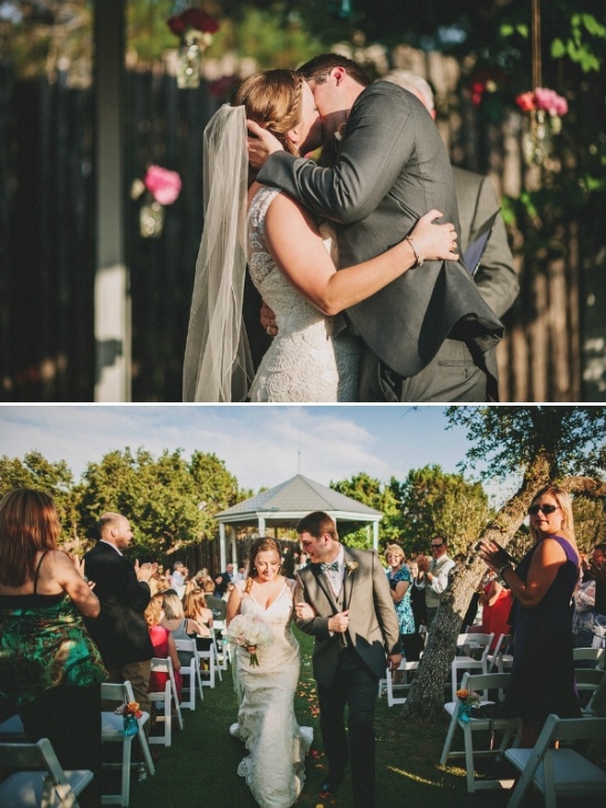 outdoor wedding ceremony at star hill ranch