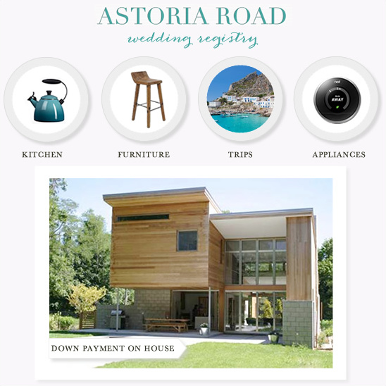 Astoria Road A Pinterest-Like Wedding Registry