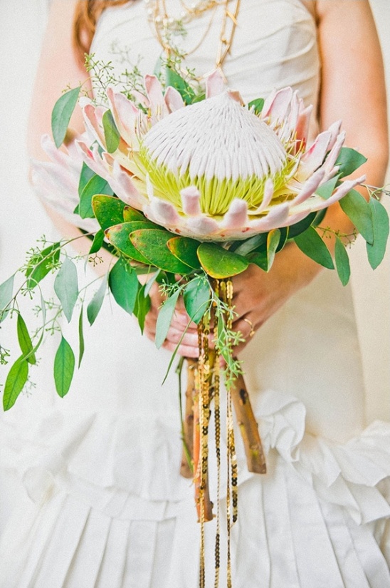 large protea bouquet