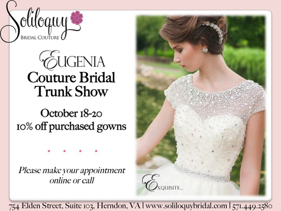 Eugenia Couture Trunk Show Oct 18-20