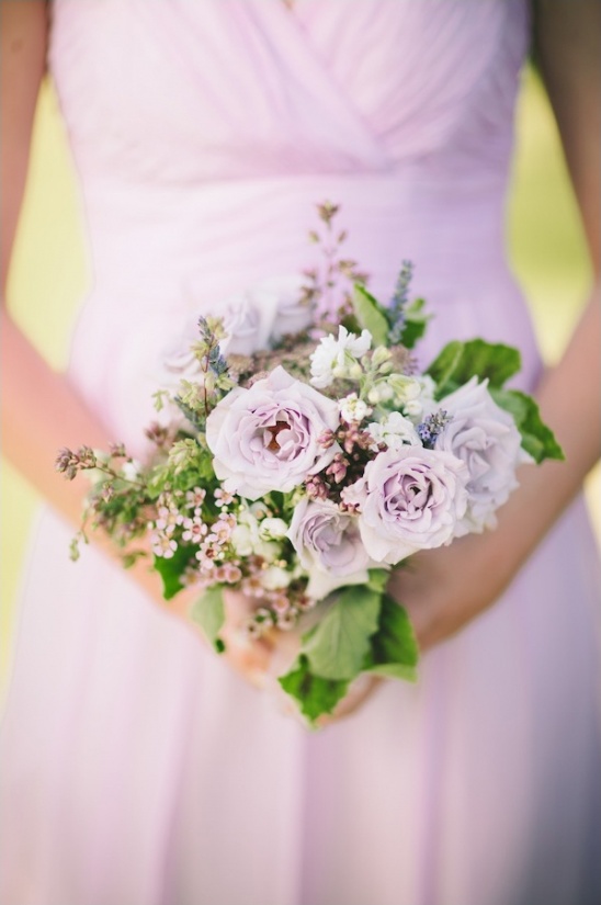 purple bridesmaid bouquet
