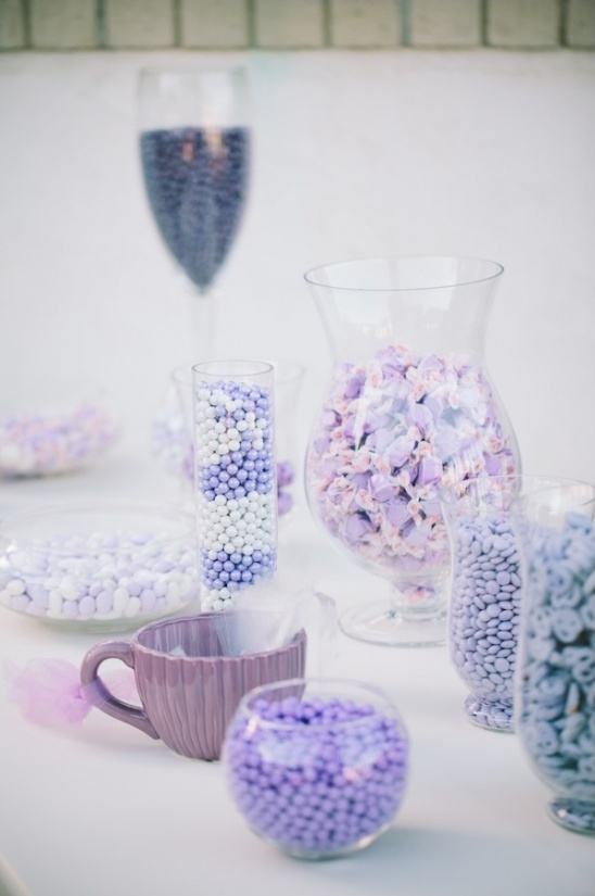 purple candy table