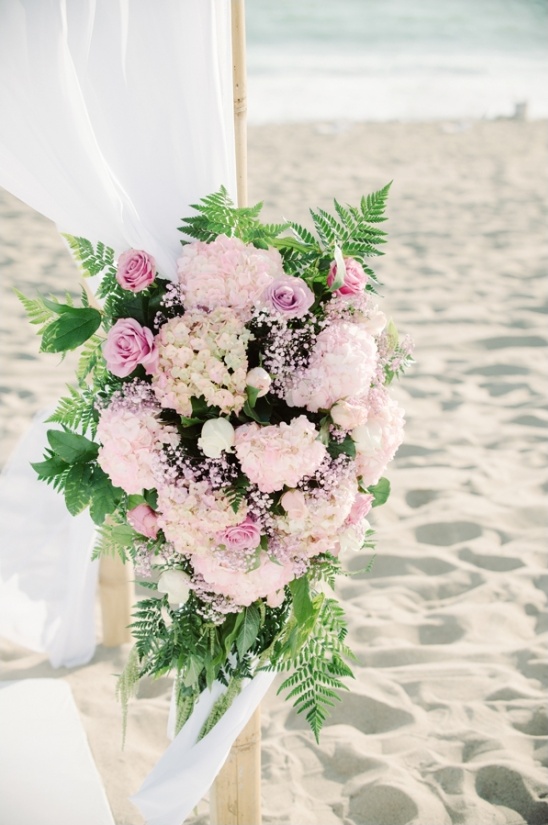 wedding arch floral arrangement