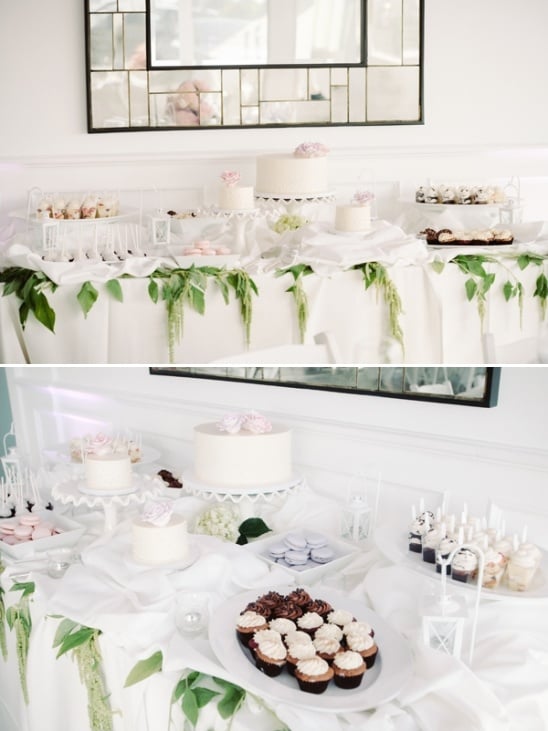white wedding cake table ideas