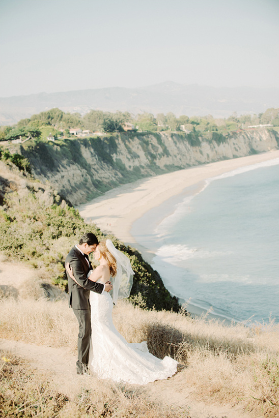 Malibu Beach Wedding in Pink and White