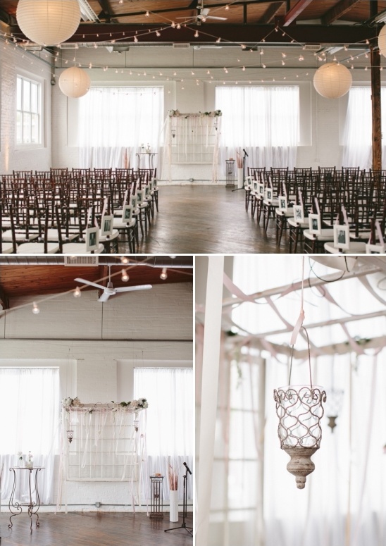 love this indoor wedding venue set up