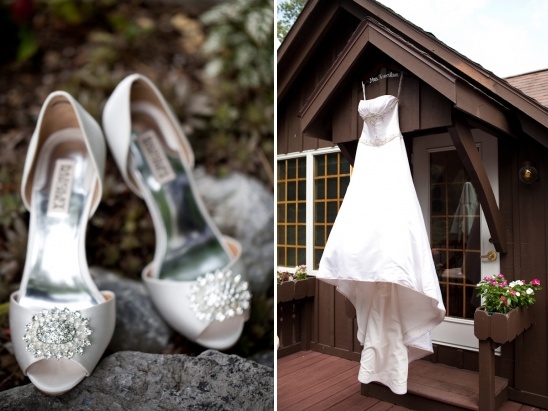 silver wedding shoes