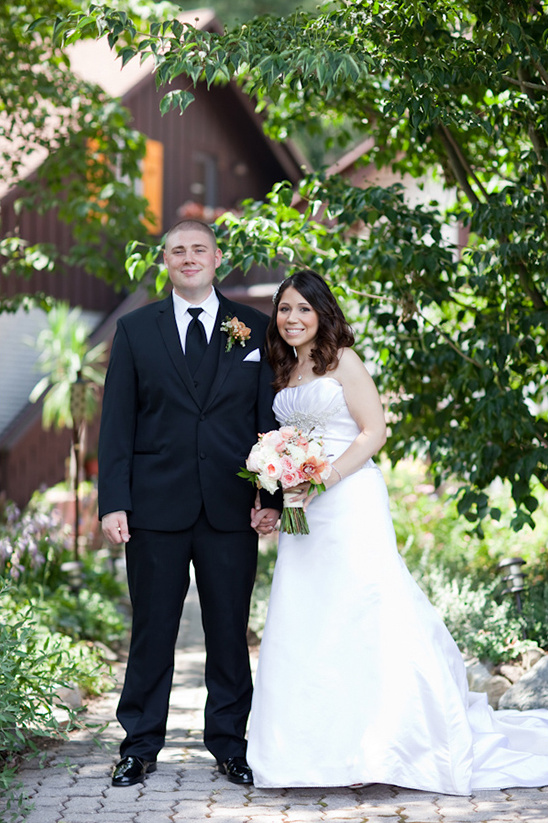 Pennsylvania Peach And Cream Garden Wedding