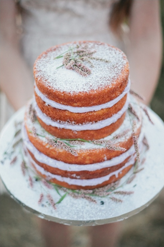 lavender wedding cake