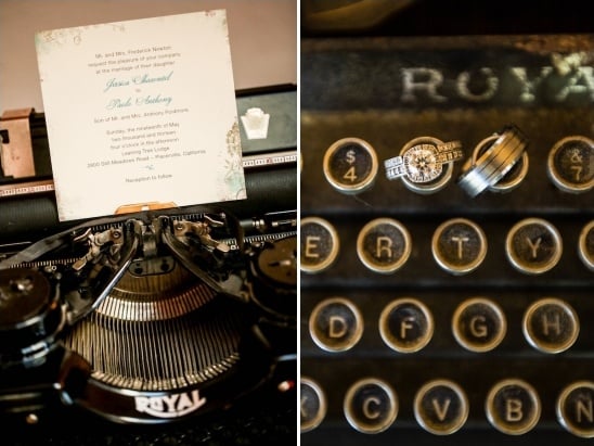 wedding typewriter