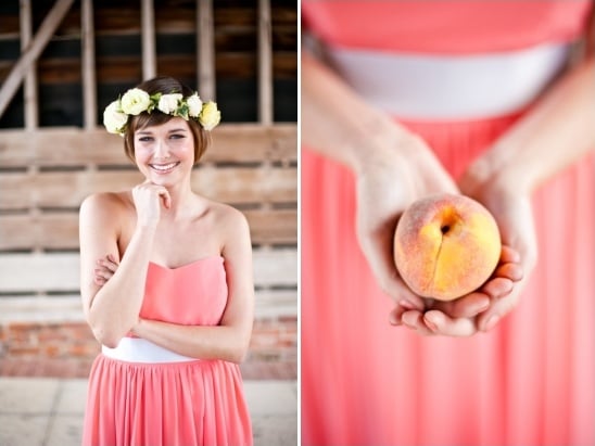 peach wedding inspiration