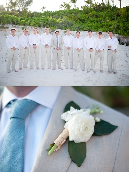 beach wedding groomsman looks