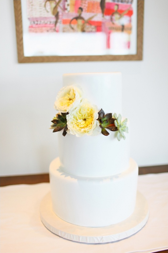 simple white wedding cake by vanilla bake shop