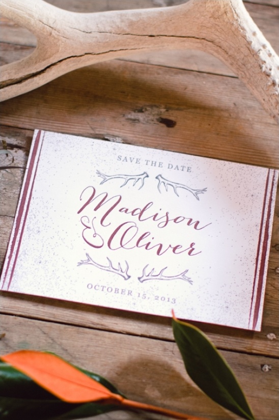 letterpress save the date