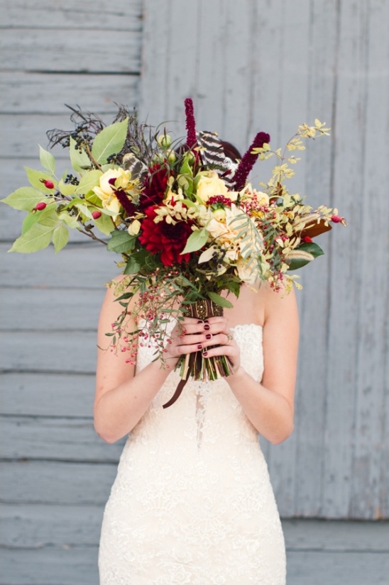 Burgundy And Bronze Fall Wedding Ideas