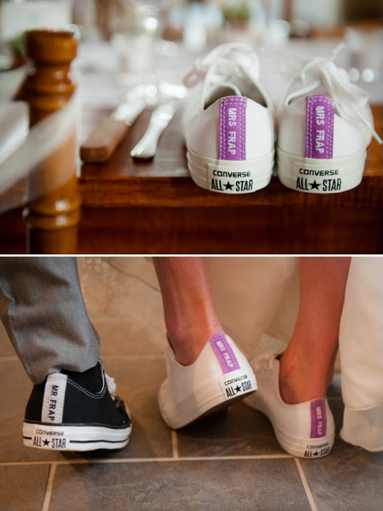 customized converse wedding reception shoes