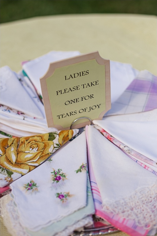 wedding ceremony handkerchiefs